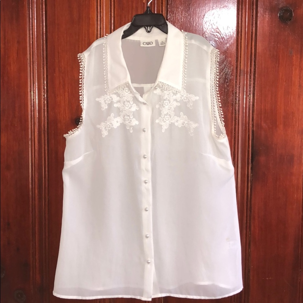 💥 Cato chiffon button down blouse